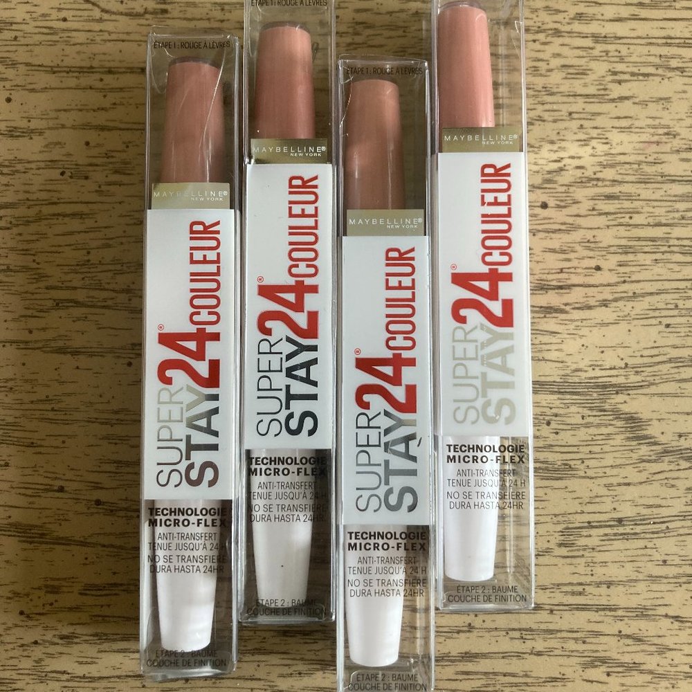 Maybelline SuperStay 24 Hour Color Lip Color  Shade: #230 Absolute Taupe 4 pack